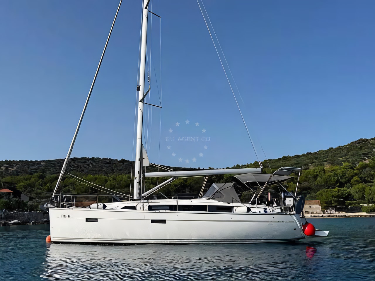 Exterior overview of Bavaria Cruiser 37 Style sail boat for charter from Zadar Marina Zadar in the Zadar sailing area Croatia