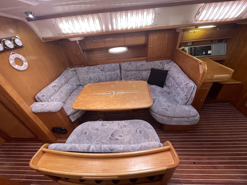Layout of Bavaria 46 Cruiser sail boat with 4 cabins Croatia yacht charter