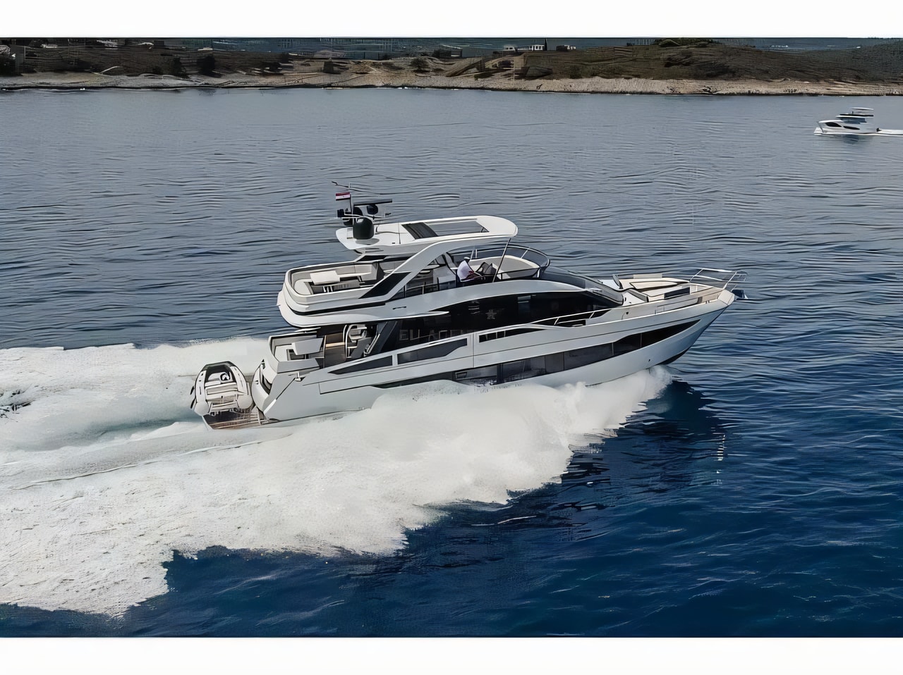 Galeon 640 Fly motor yacht for charter from Seget Donji / Marina Baotic Split sailing area Croatia