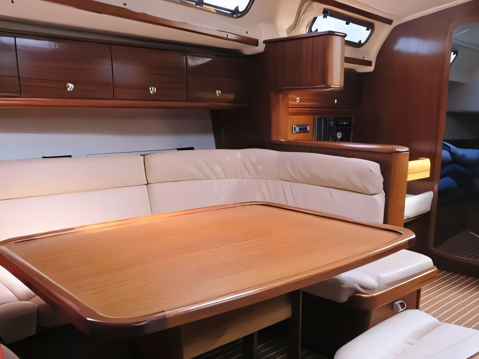 Interior of Bavaria 44 sail boat with 4 cabins Croatia yacht charter