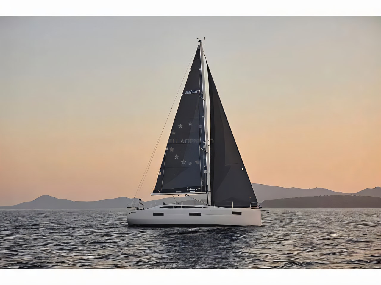 Exterior overview of Elan Impression 45 sail boat for charter from Split ACI Marina in the Split sailing area Croatia