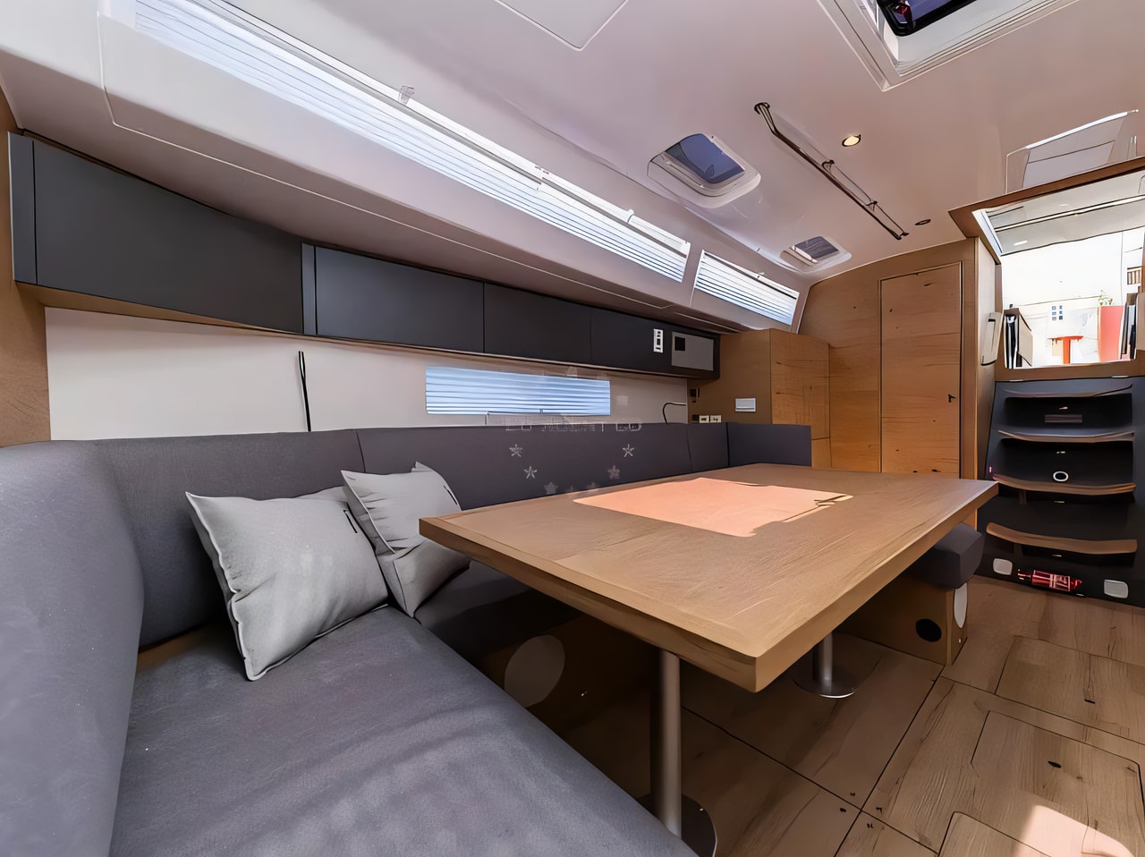 Layout of Elan Impression 43 - NEW MODEL 2023. sail boat with 4 cabins Croatia yacht charter