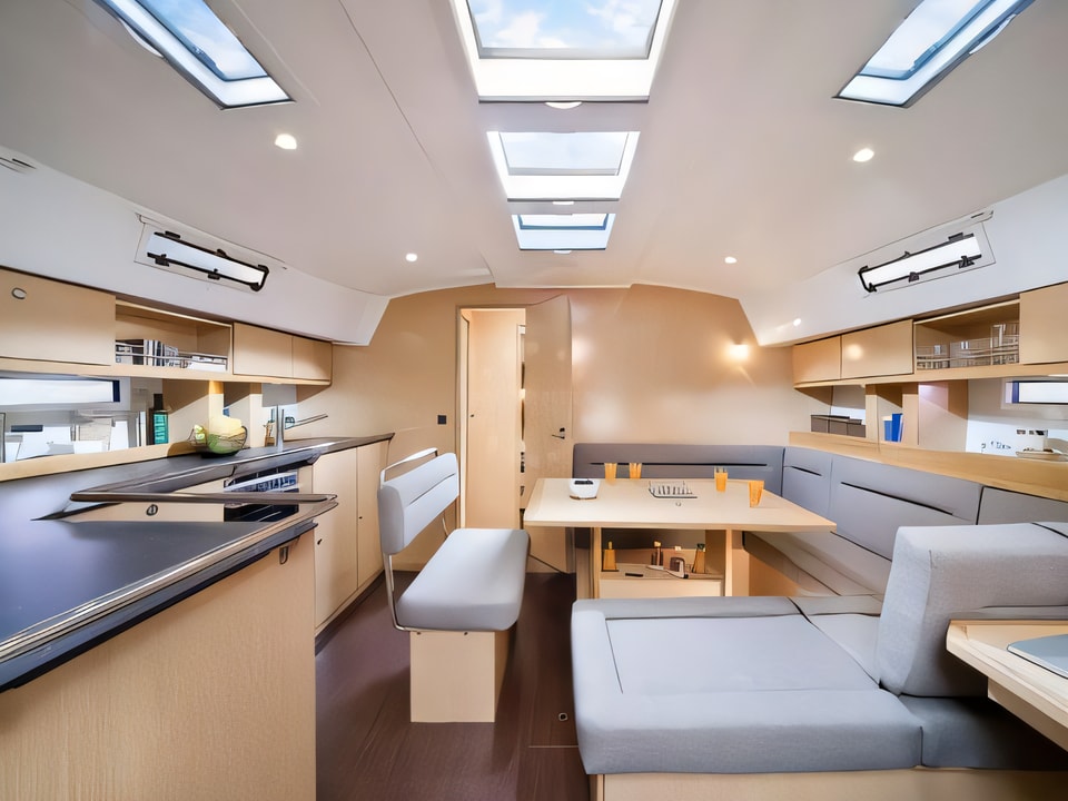 Interior of Bavaria 45 BT '11 sail boat with 4 cabins Croatia yacht charter