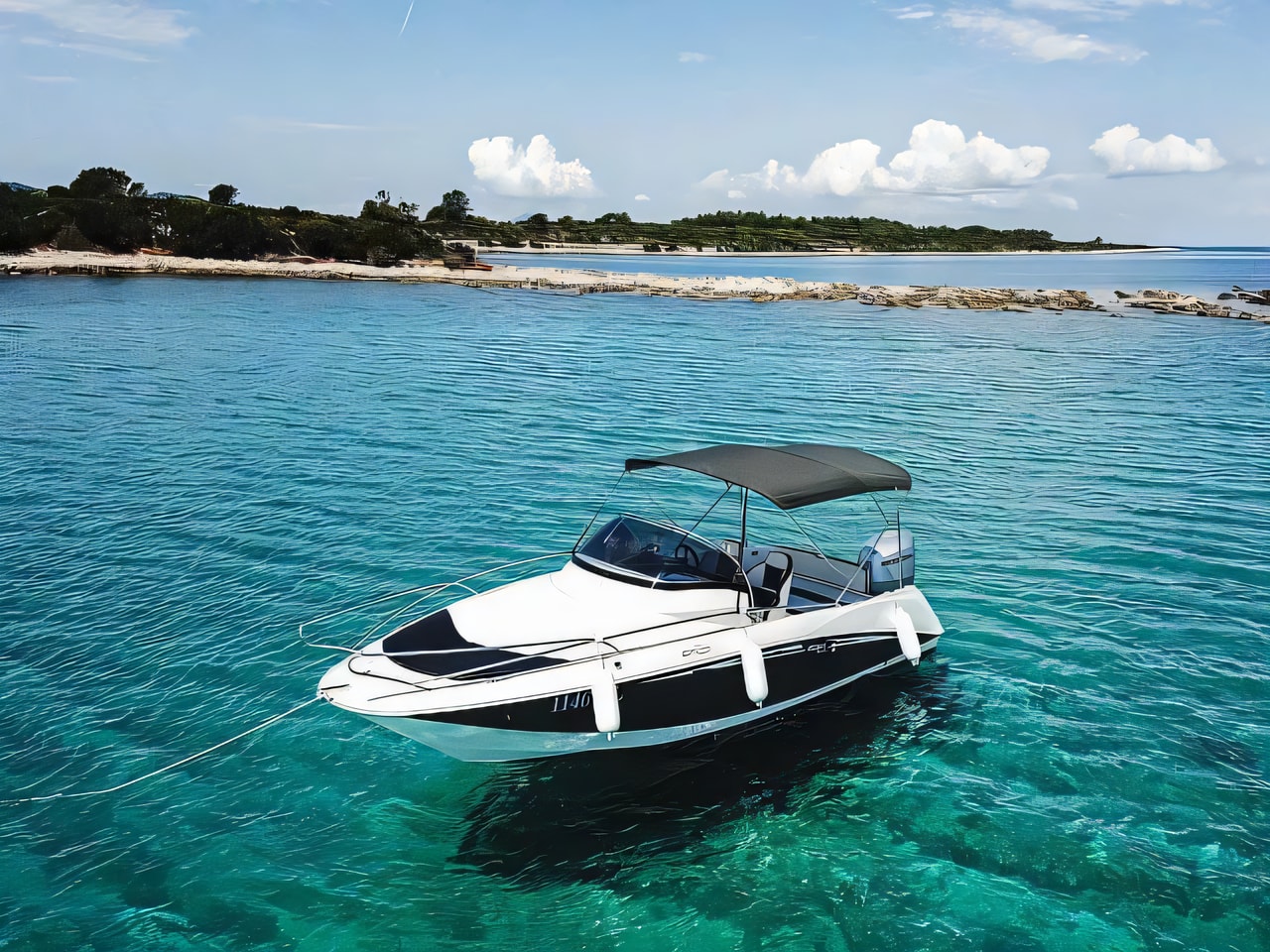 Galeon Galia 630 Sundeck motor boat for charter from Mali Losinj Istria / Kvarner sailing area Croatia