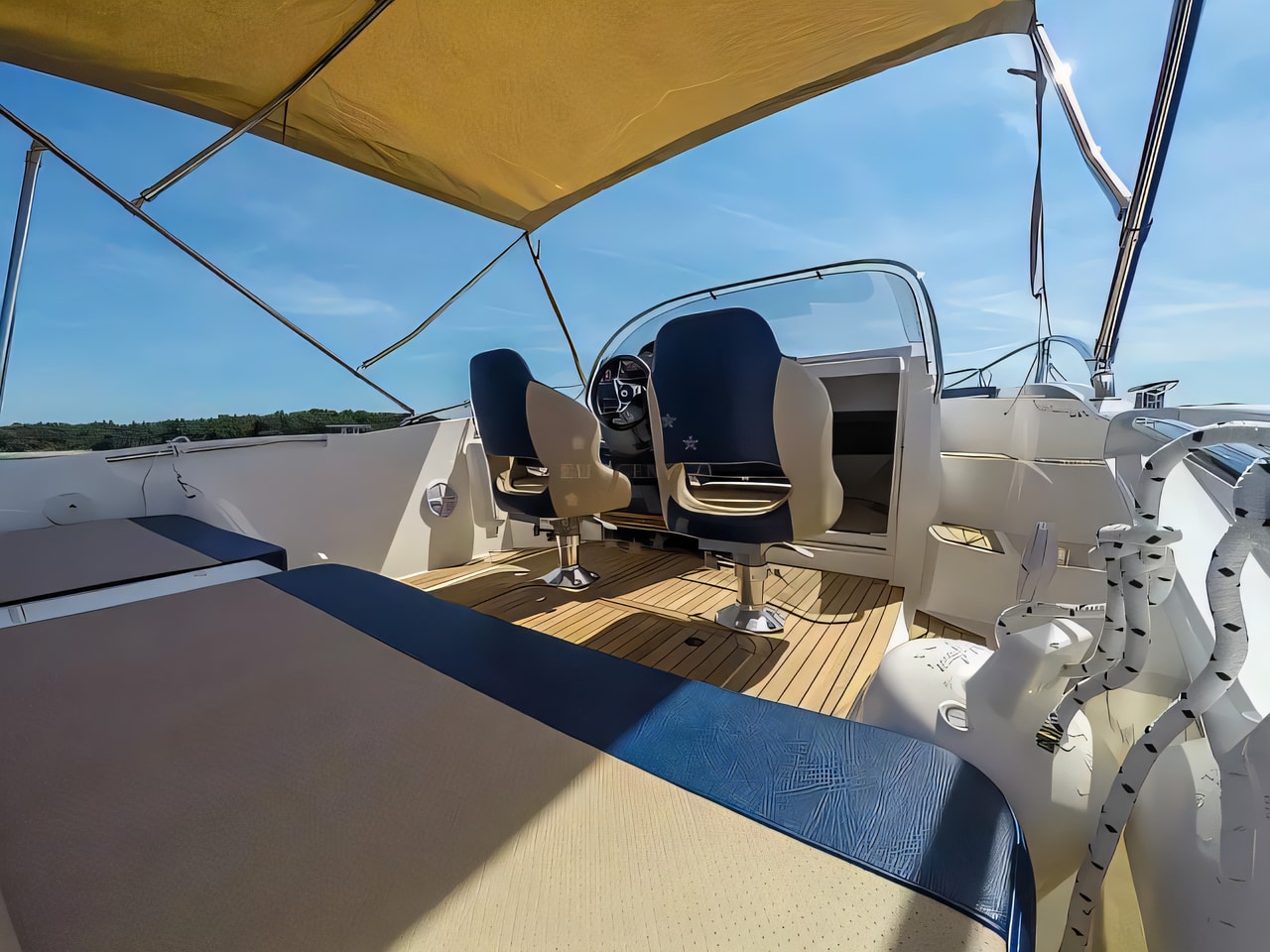 Galeon Galia 635 Sundeck motor yacht for charter in Mali Losinj, Croatia