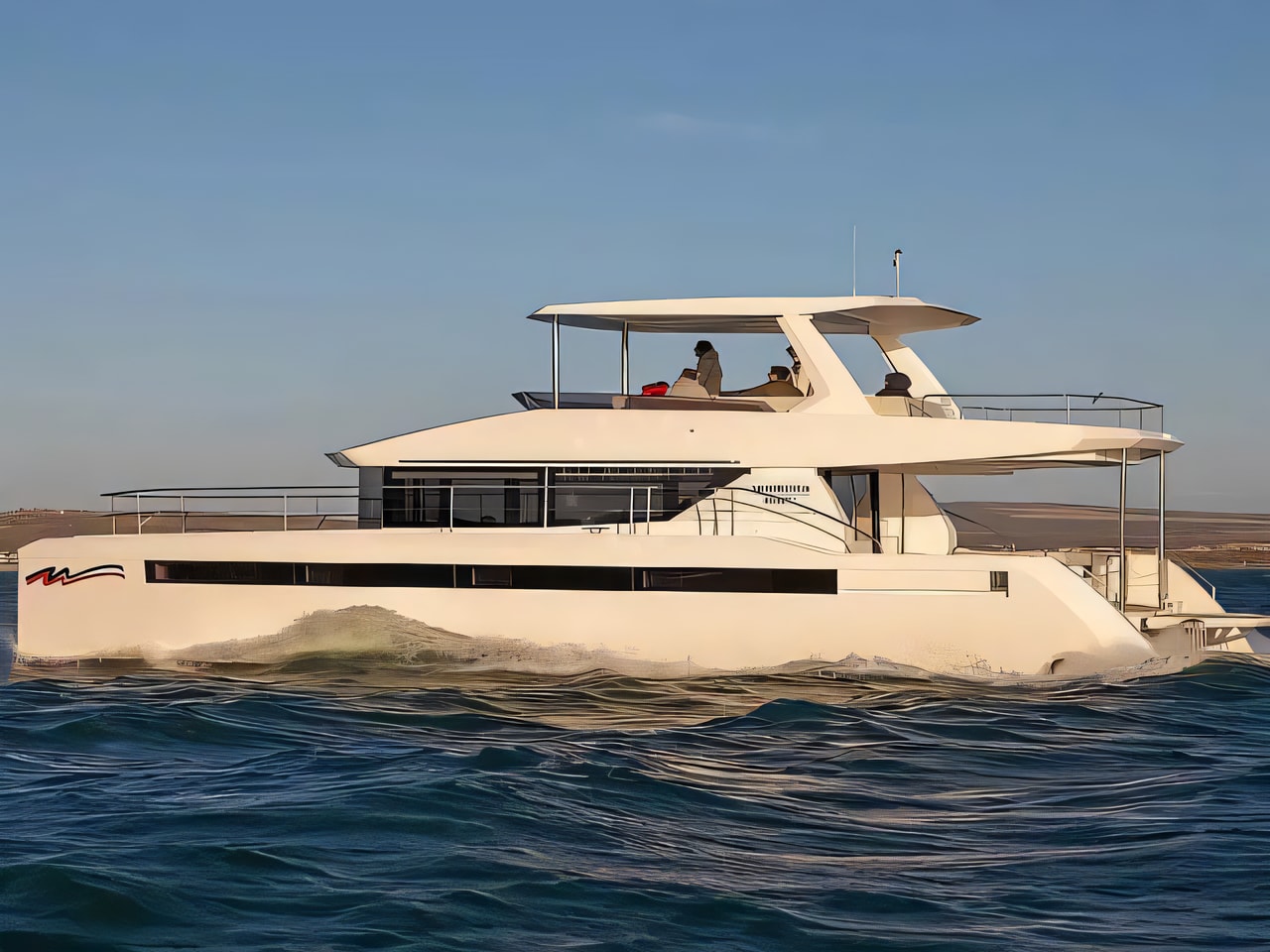 Exterior overview of Moorings 464PC power catamaran for charter from Agana Marina in the Split sailing area Croatia