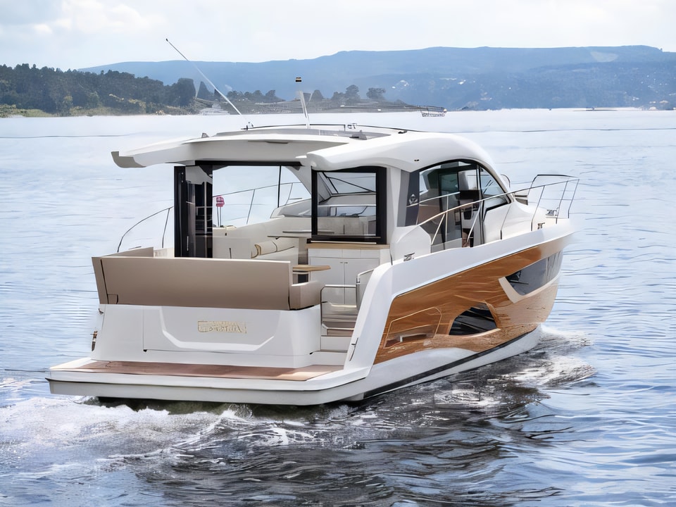Sealine C390 motor boat for charter from Pula / Tehnomont Marina Veruda Istria / Kvarner sailing area Croatia