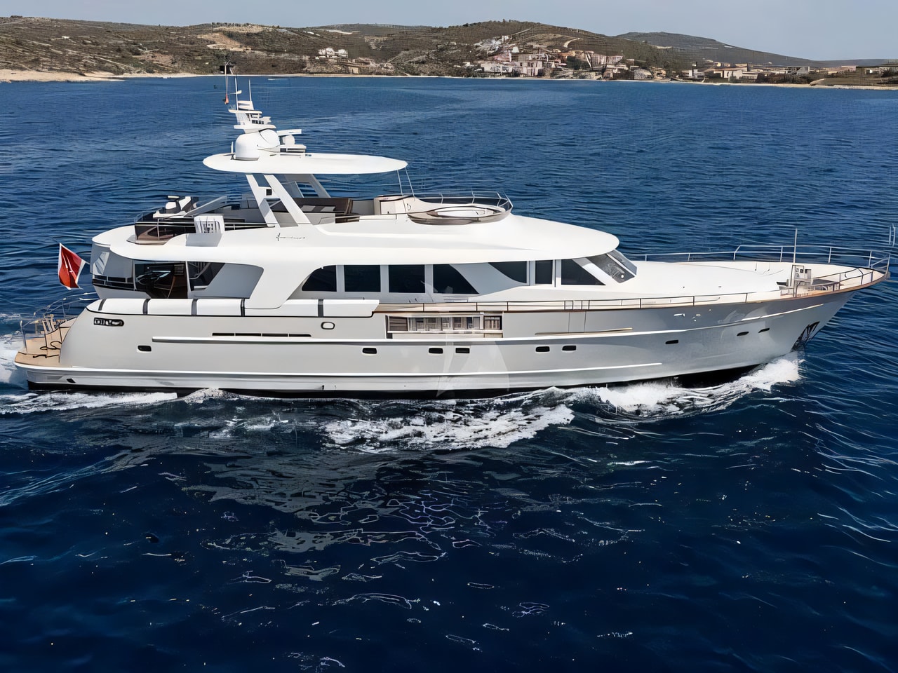 Motoryacht motor yacht for charter from Rogoznica / Marina Frapa Sibenik sailing area Croatia