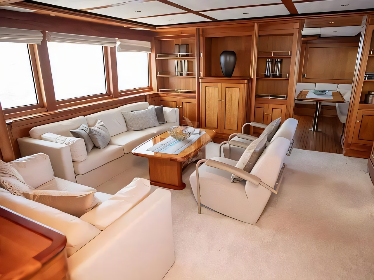 Motoryacht yacht layout 4 cabins Croatia charter