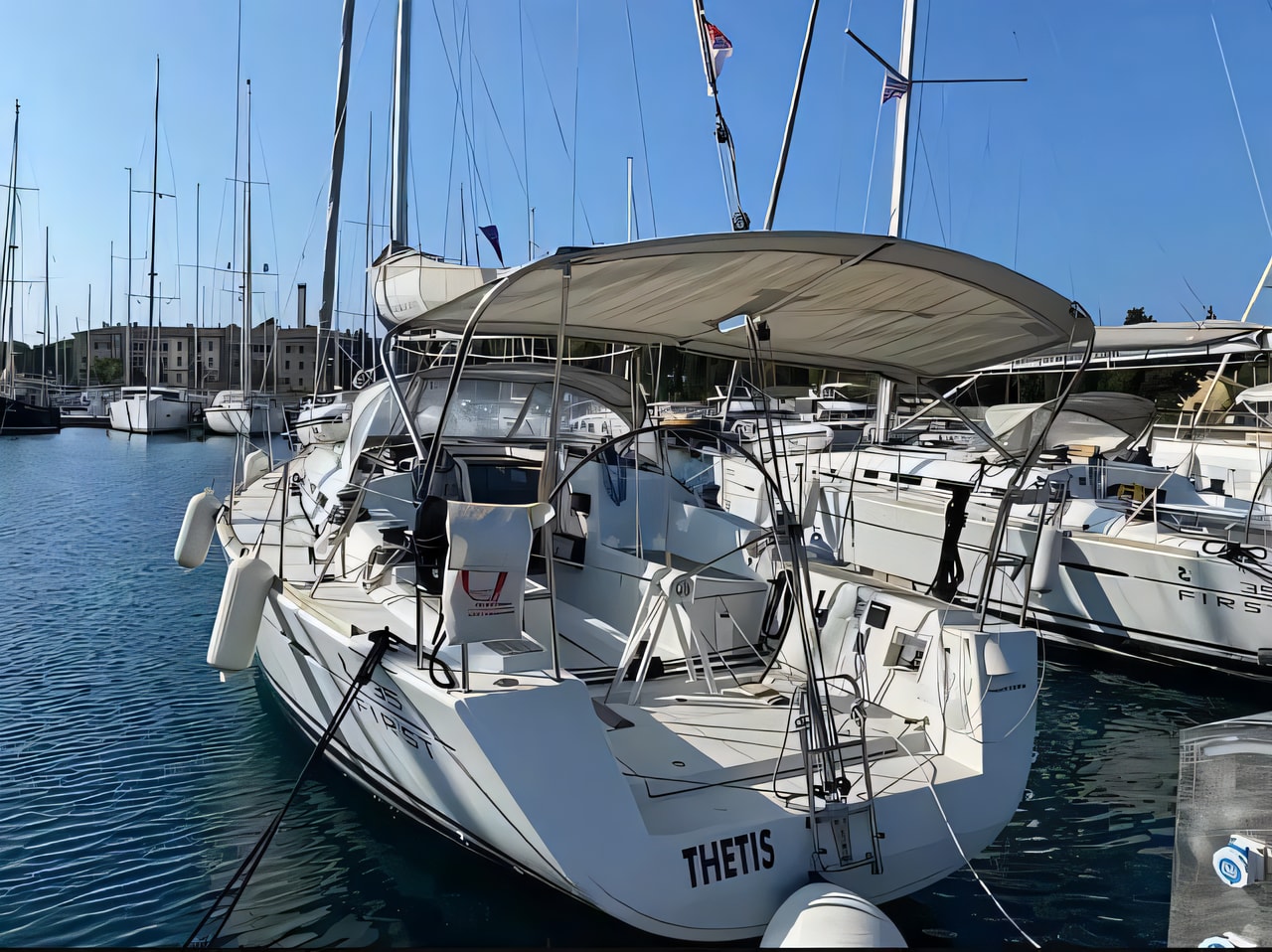 First 35 sailing yacht for charter from Pula / Marina Polesana Istria / Kvarner sailing area Croatia