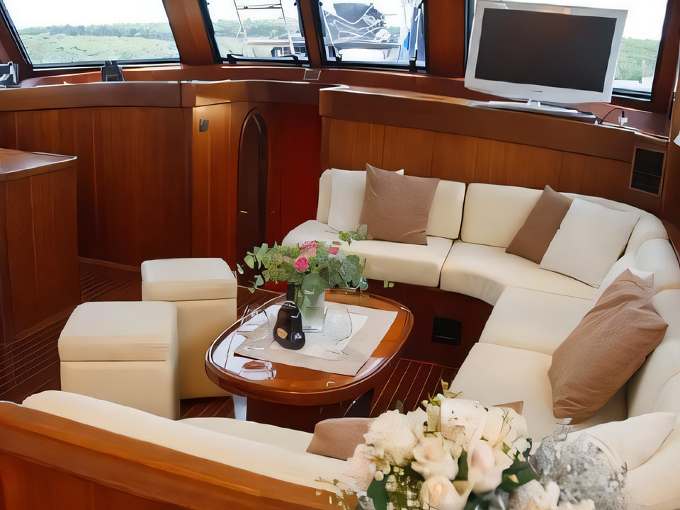 Interior of Gulet Pacha gulet or cruiser with 4 cabins Croatia yacht charter