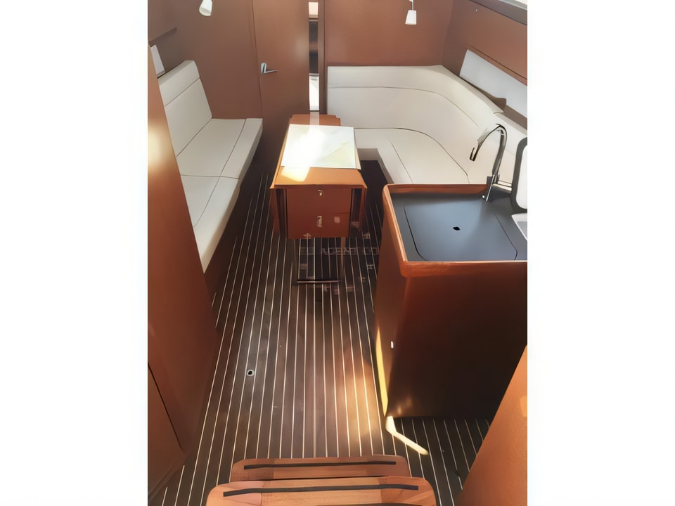 Interior of Bavaria 34 Cruiser sail boat with 3 cabins Croatia yacht charter