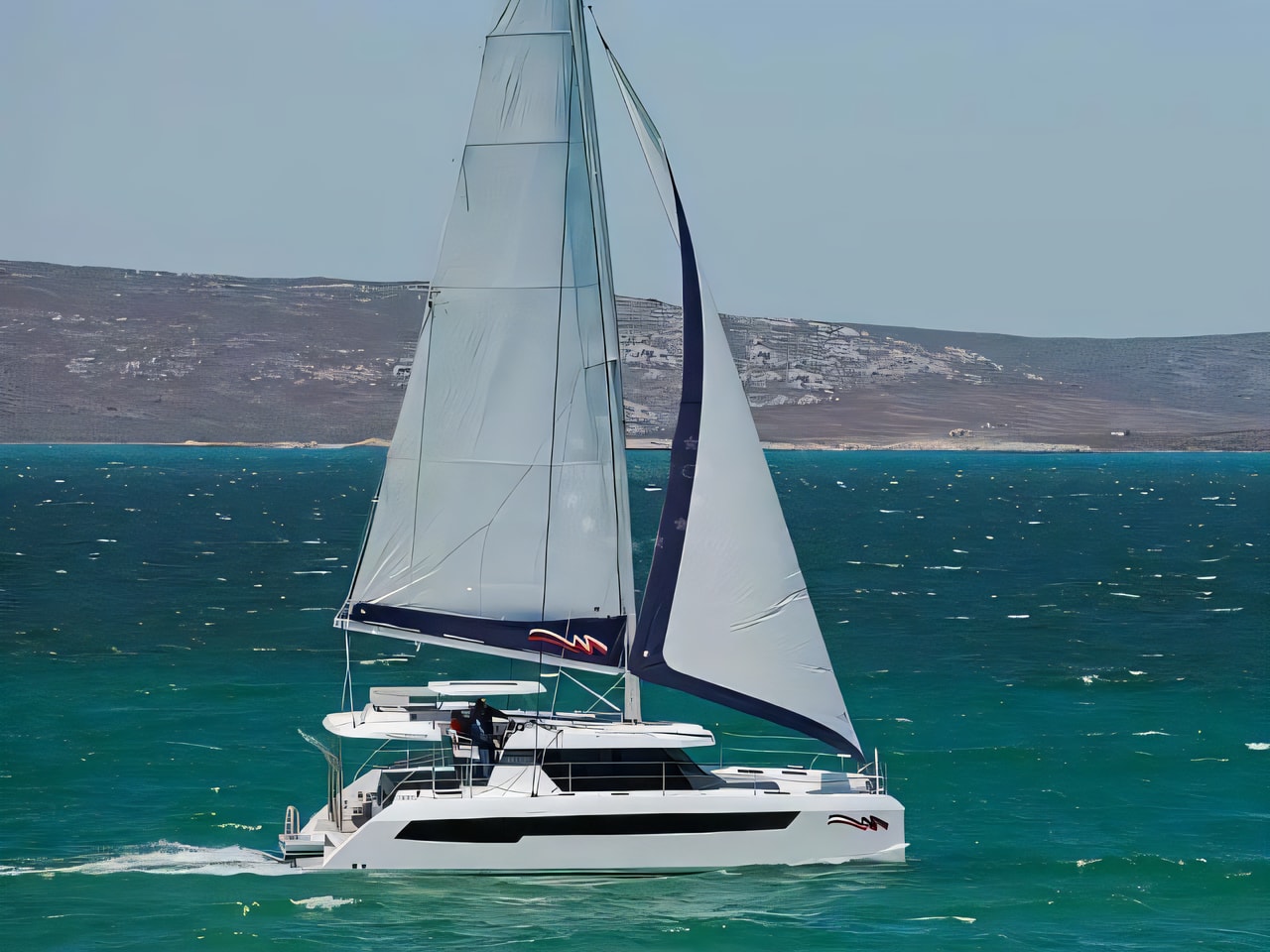 Exterior overview of Moorings 4200 / 4 catamaran for charter from Agana Marina in the Split sailing area Croatia