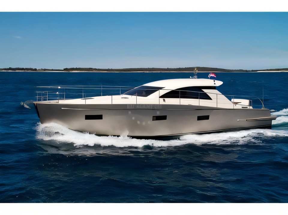 Cyrus 13.8 hardtop motor boat for charter from Zadar / Marina Zadar Zadar sailing area Croatia