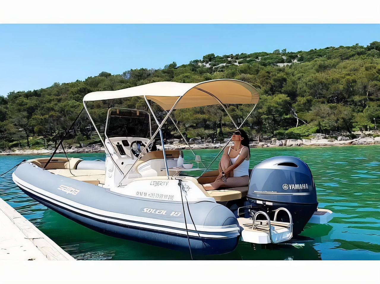 Interior of Salpa Soleil 18 rubber boat with 0 cabins Croatia yacht charter