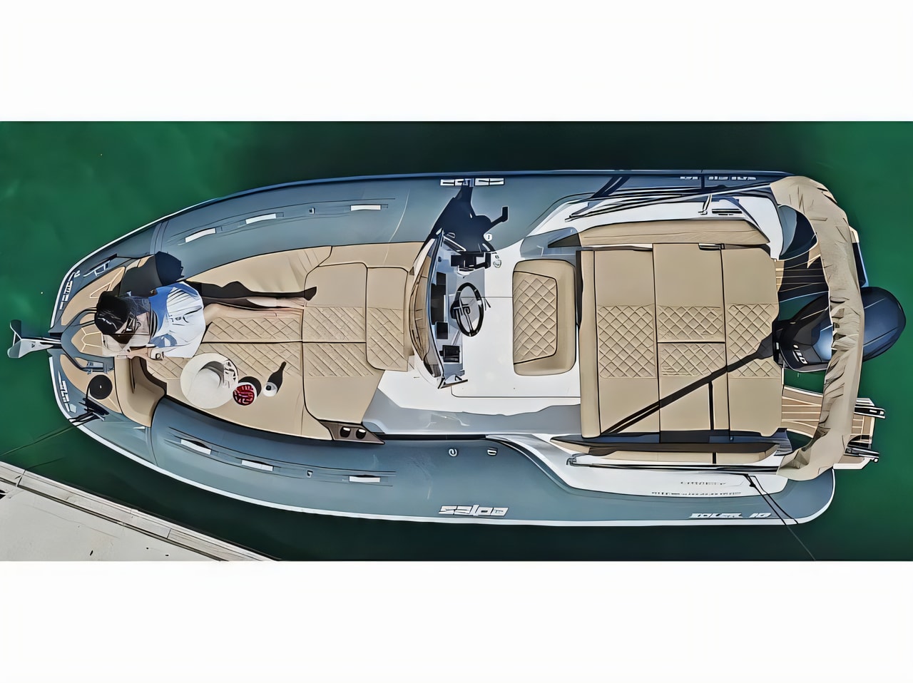 Layout of Salpa Soleil 18 rubber boat with 0 cabins Croatia yacht charter