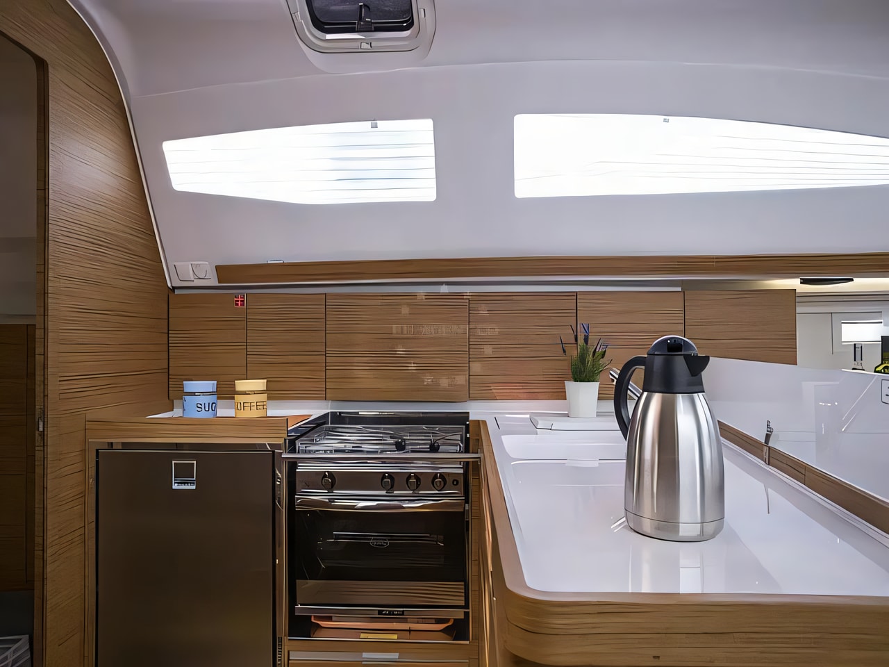 Elan 45 Impression AC yacht layout 4 cabins Croatia charter