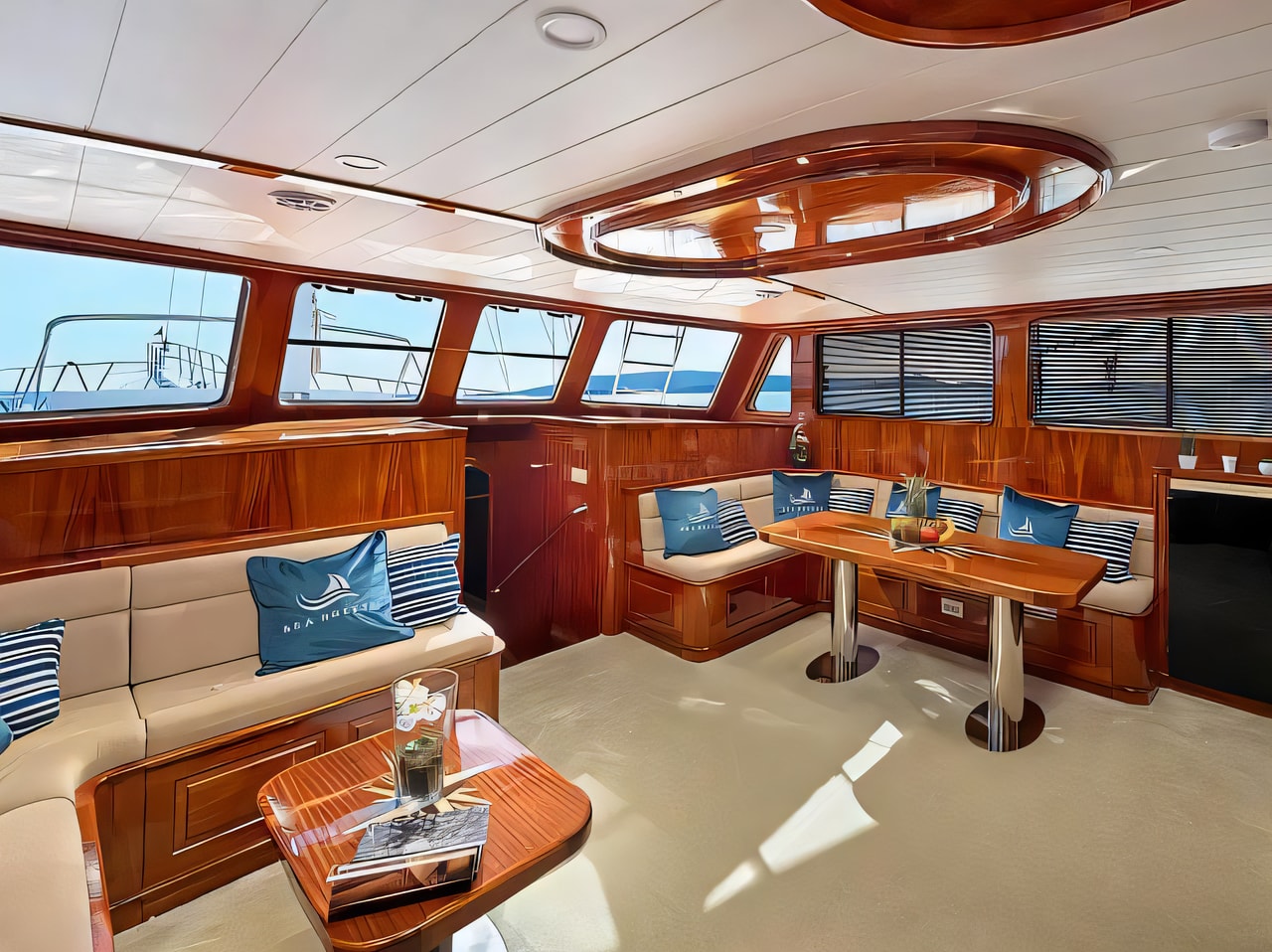 Layout of Gulet gulet or cruiser with 6 cabins Croatia yacht charter