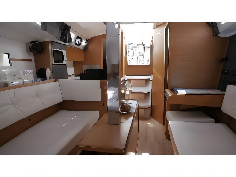 Interior of Sun Odyssey 349 sail boat with 2 cabins Croatia yacht charter