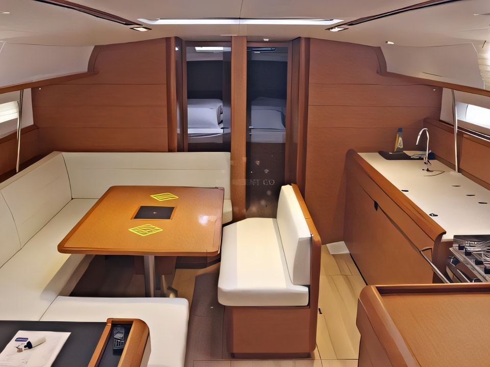 Interior of SUN ODYSSEY 509 BT sail boat with 6 cabins Croatia yacht charter