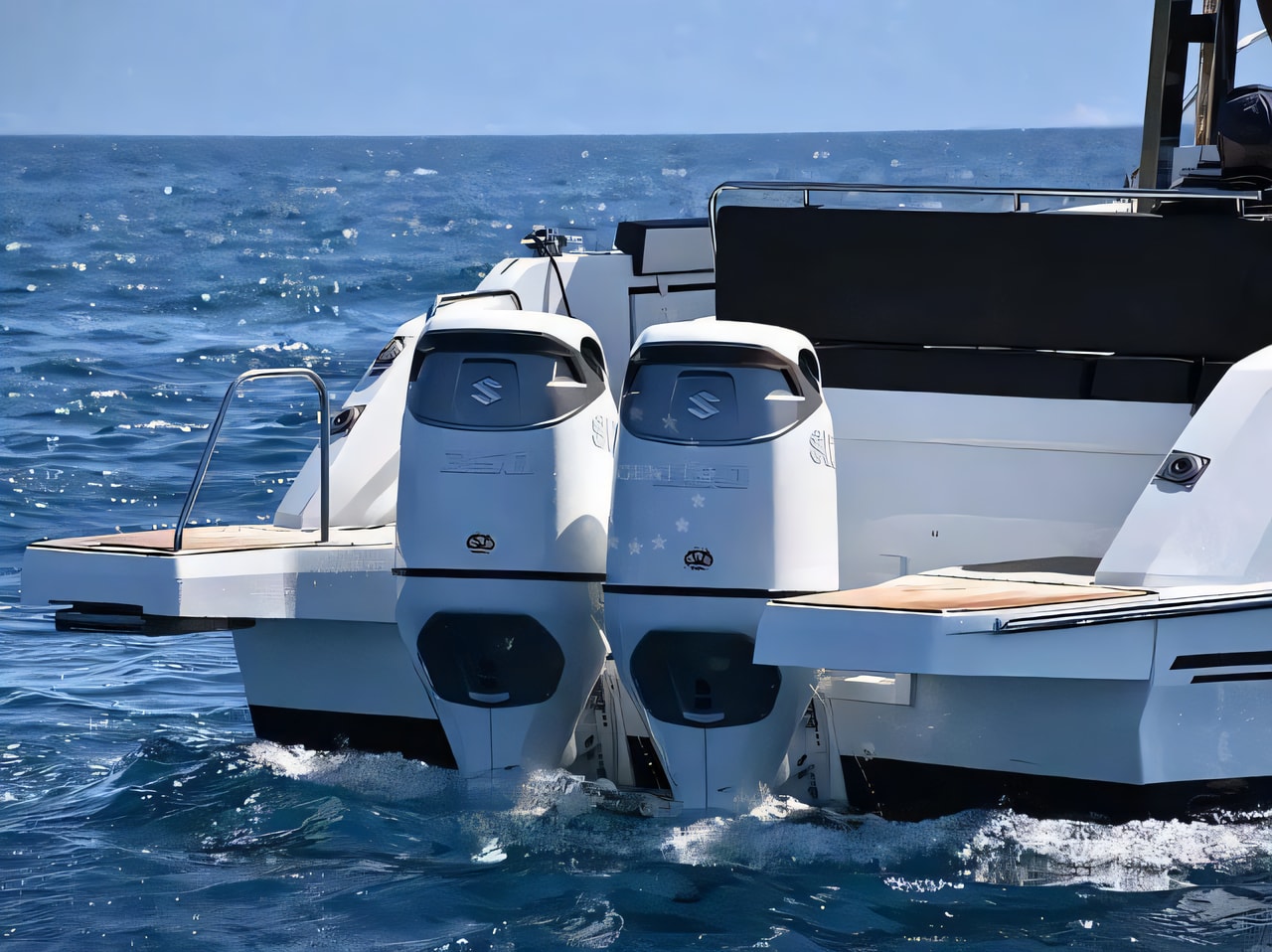 Layout of Cap Camarat 10.5 WA motor boat with 2 cabins Croatia yacht charter