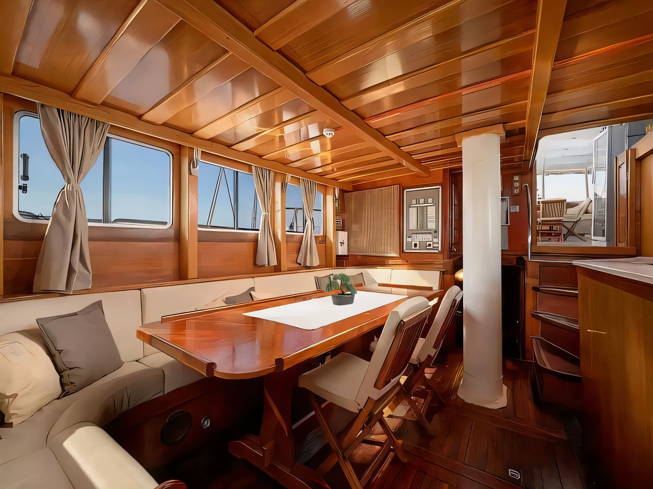 Layout of Gulet Sole gulet or cruiser with 6 cabins Croatia yacht charter