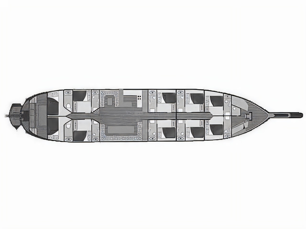 Interior of Gulet - Gideon gulet or cruiser with 8 cabins Croatia yacht charter