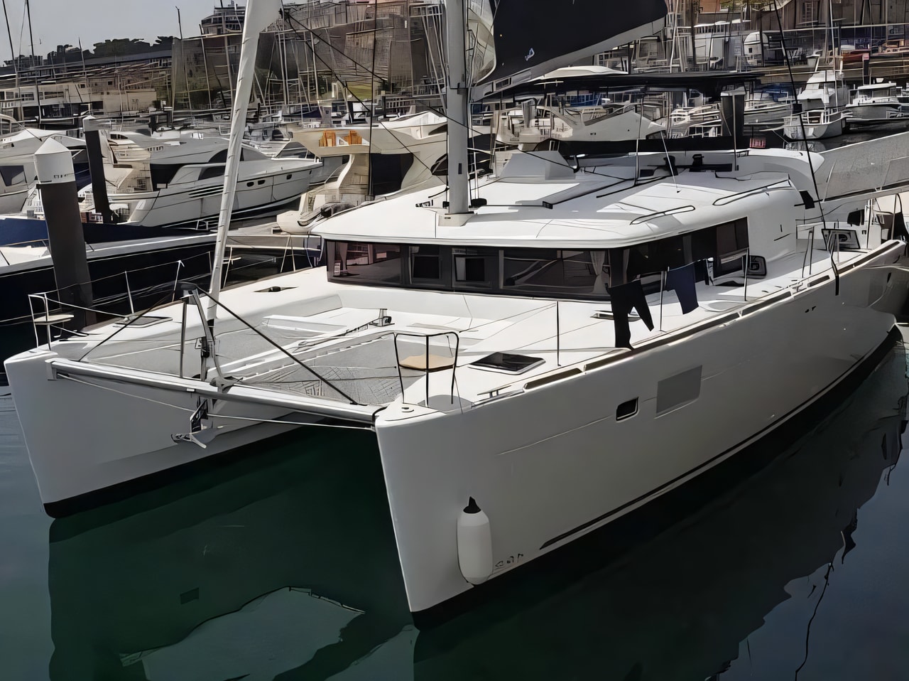 Lagoon 450 Flybridge catamaran for charter from Kastel Gomilica / Marina Kastela Split sailing area Croatia
