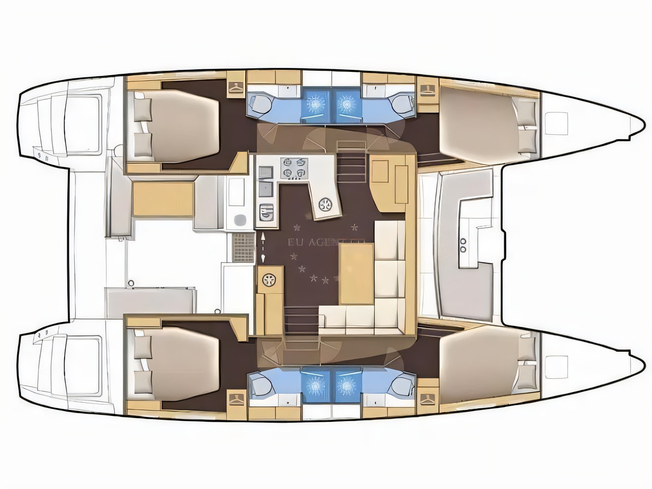 Lagoon 450 Flybridge yacht photo Croatia charter