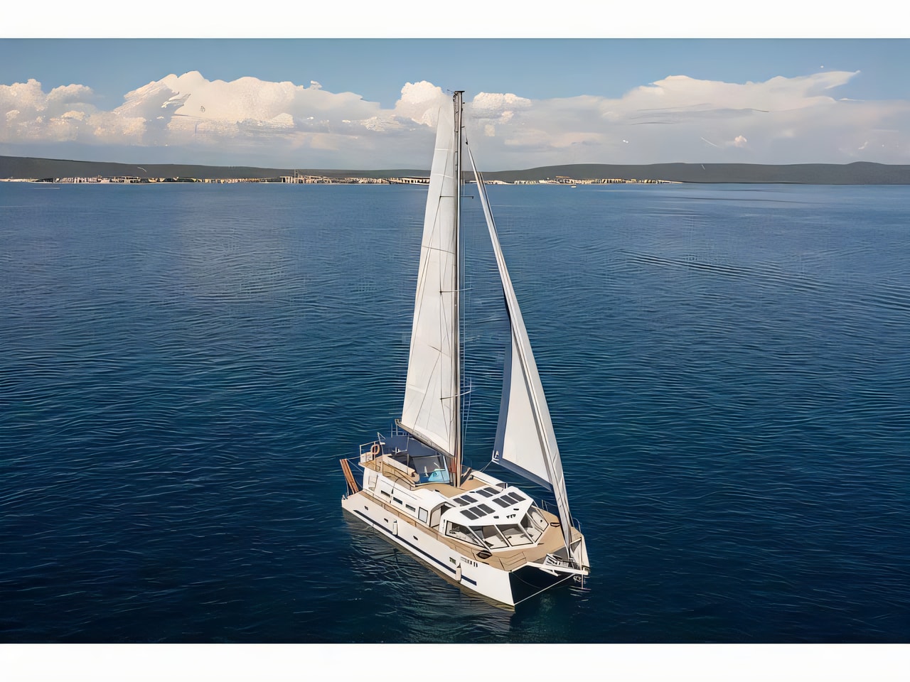 Exterior overview of Catamaran catamaran for charter from Split ACI Marina in the Split sailing area Croatia