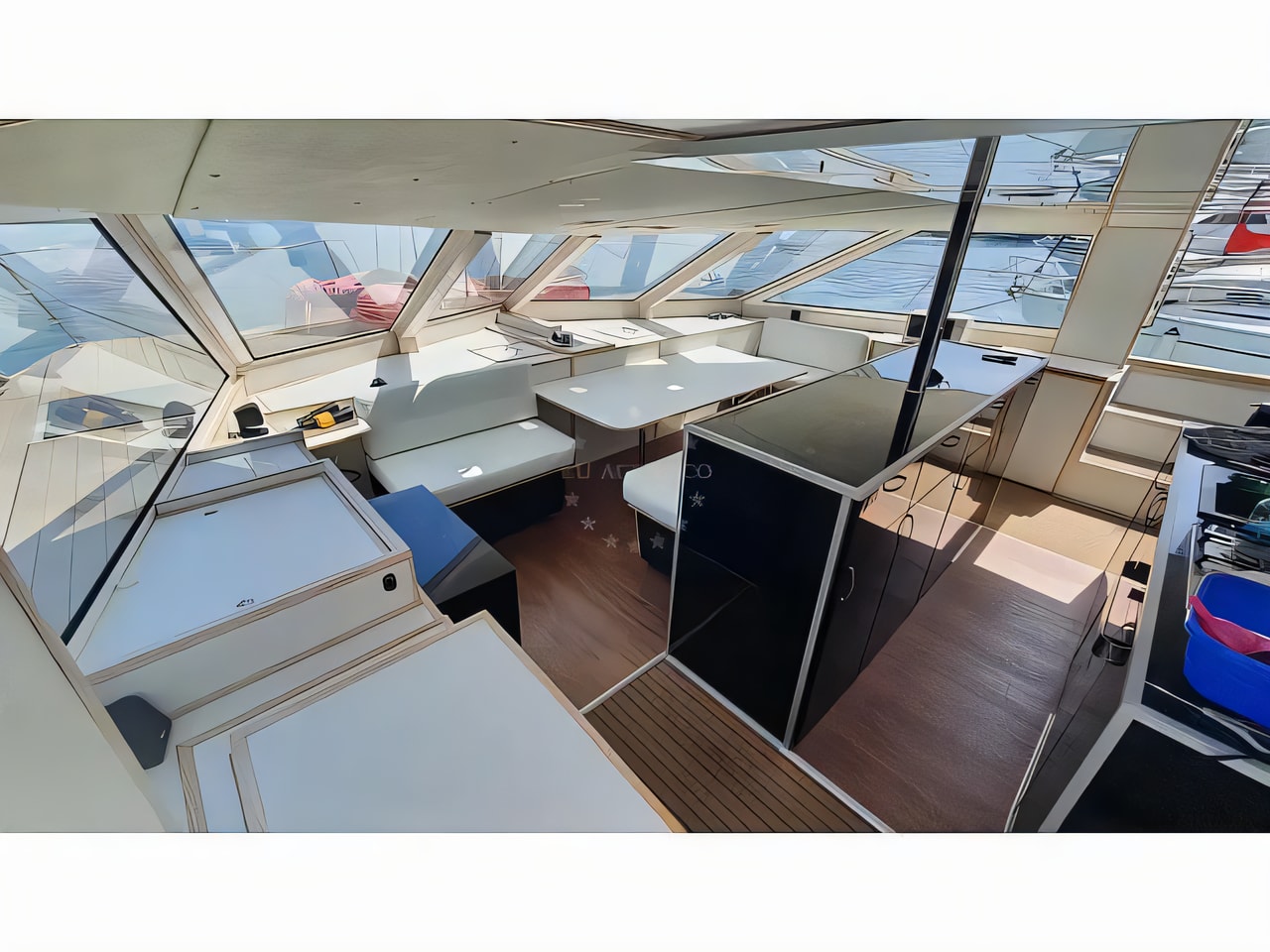 Layout of Catamaran catamaran with 5 cabins Croatia yacht charter
