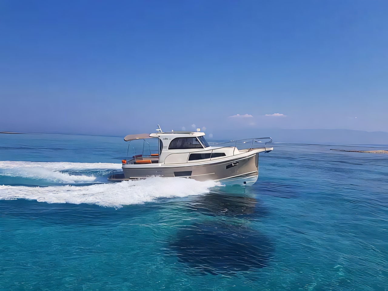 Leidi 800R (Inboard) motor boat for charter from Pula / Tehnomont Marina Veruda Istria / Kvarner sailing area Croatia