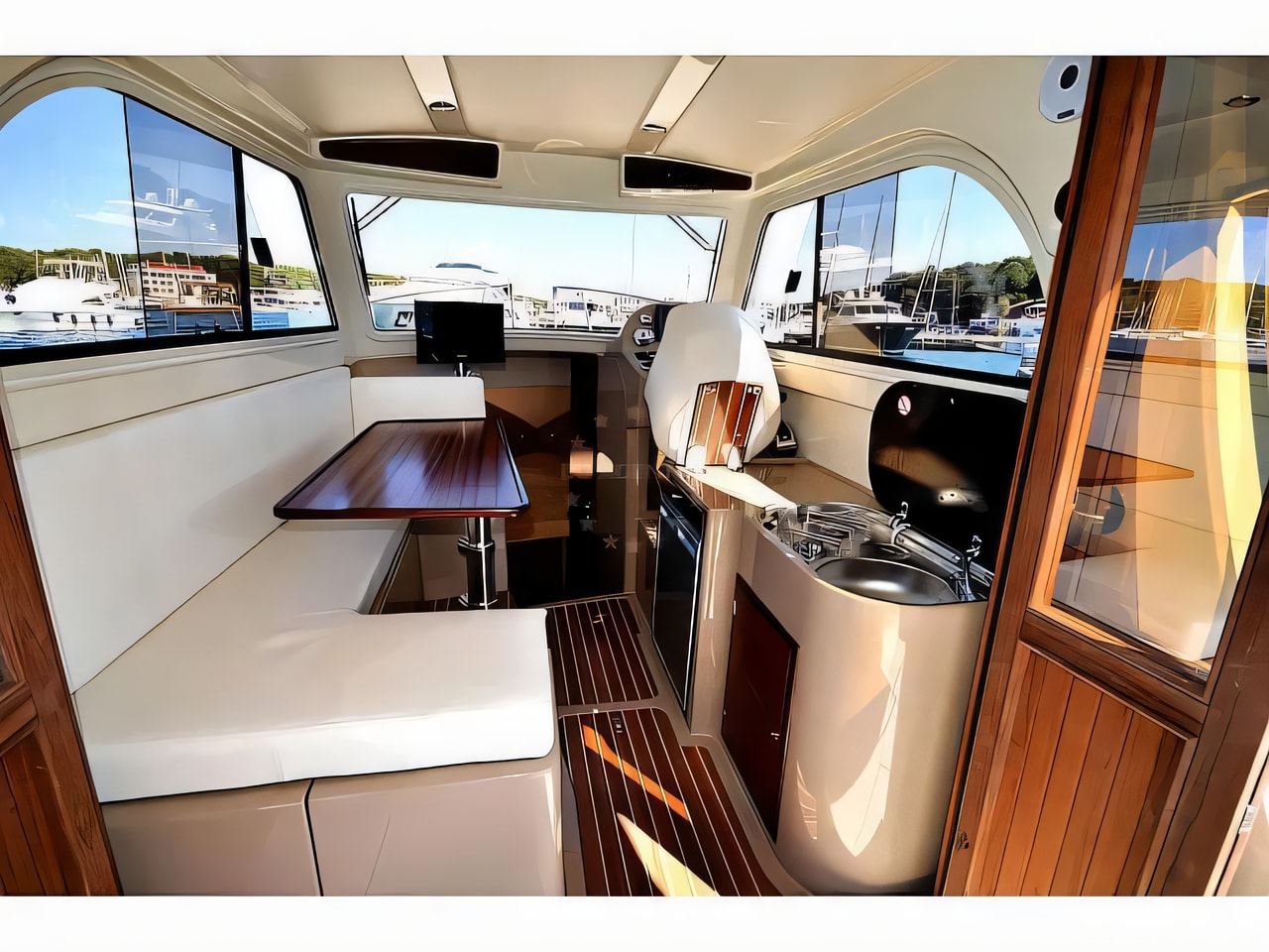 Leidi 800R (Inboard) yacht layout 2 cabins Croatia charter