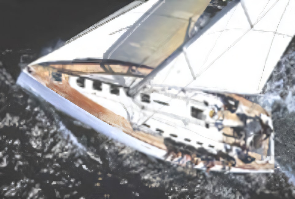 Exterior overview of First 47.7 sail boat for charter from Primosten Marina Kremik in the Sibenik sailing area Croatia