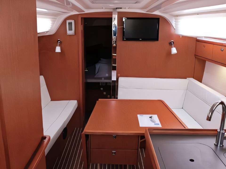 Interior of BAVARIA C 37 BT sail boat with 3 cabins Croatia yacht charter