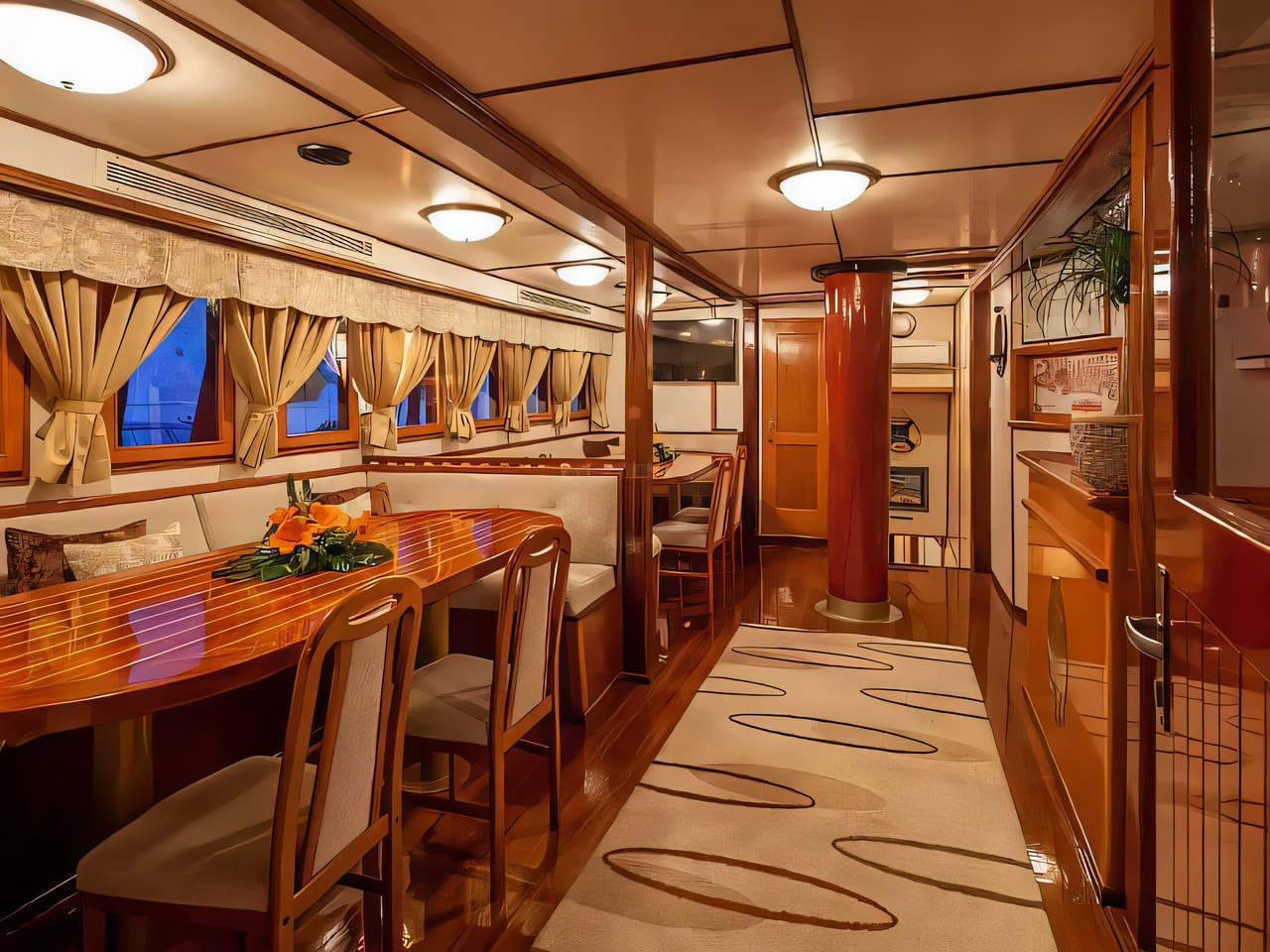 Layout of Gulet Romanca gulet or cruiser with 8 cabins Croatia yacht charter