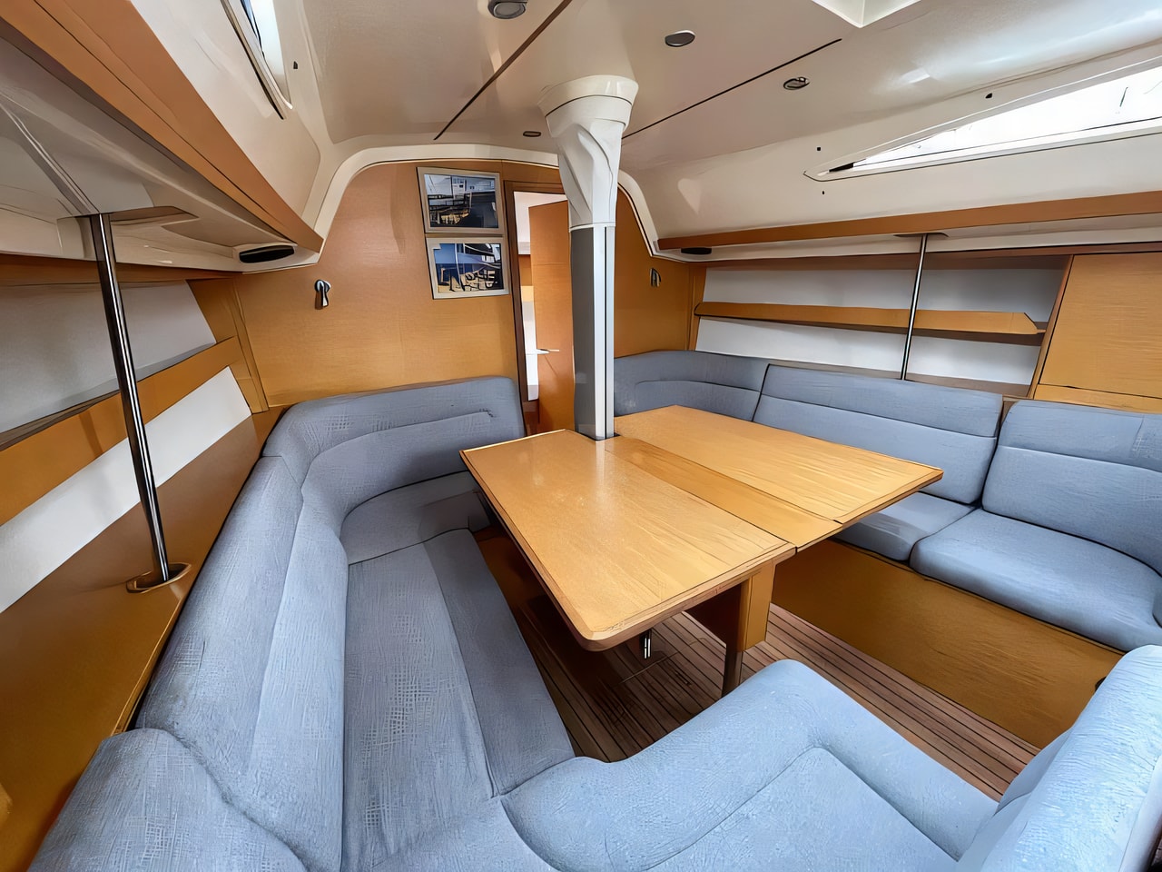 Layout of Elan 340 sail boat with 2 cabins Croatia yacht charter