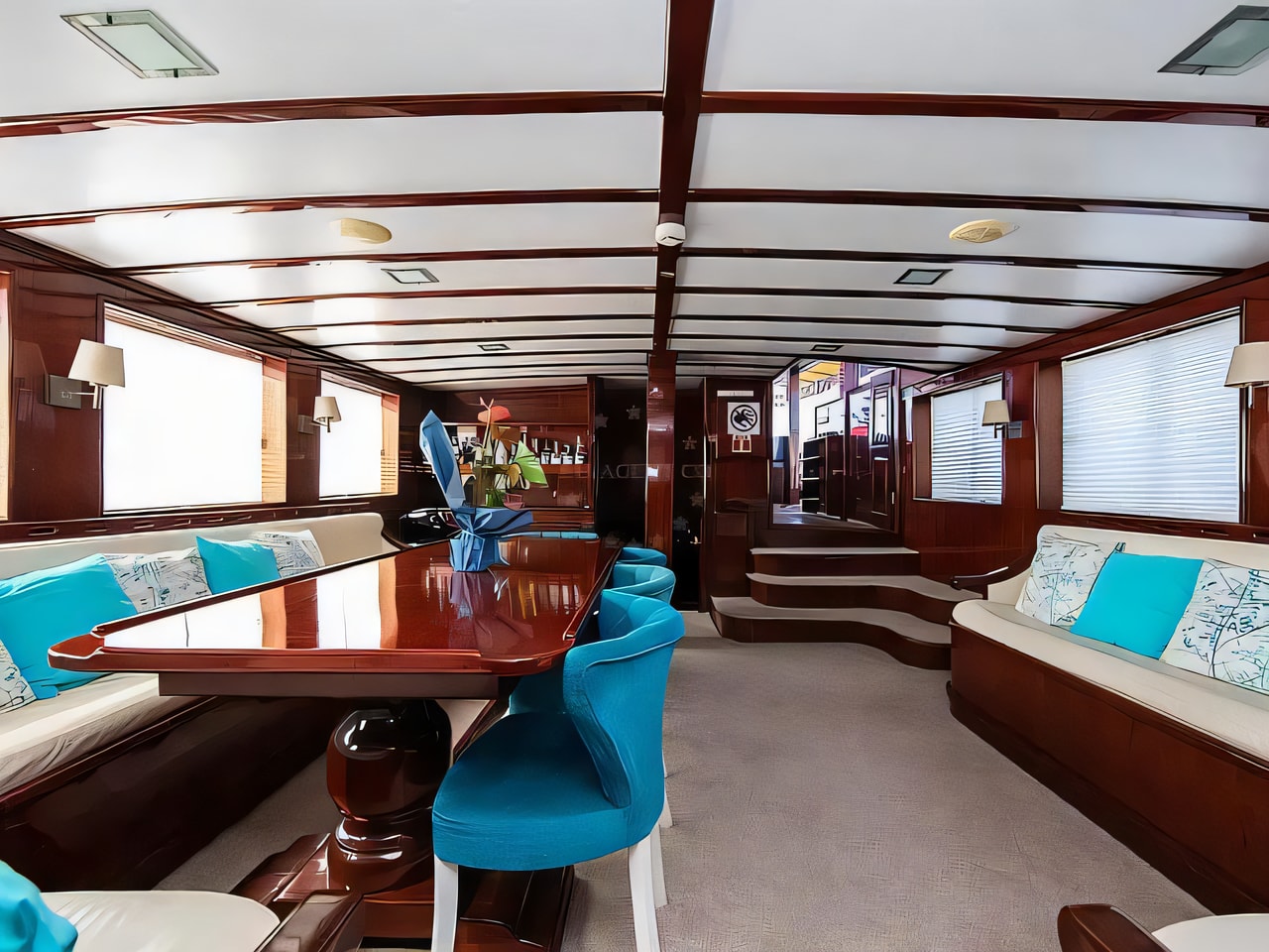 Layout of Gulet Vivere gulet or cruiser with 6 cabins Croatia yacht charter