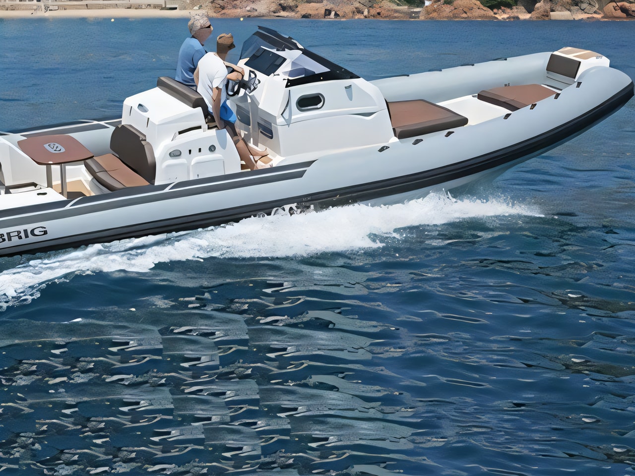 Layout of Brig Eagle 10 motor boat with 1 cabins Croatia yacht charter