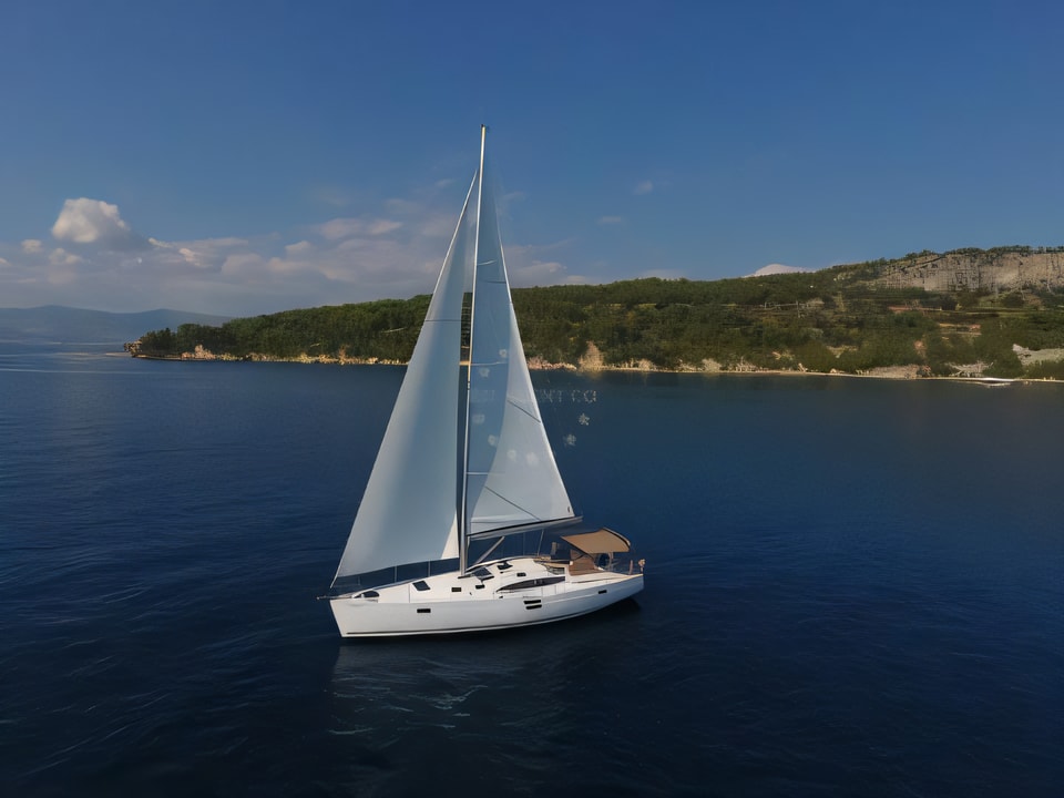 Exterior overview of Elan 50 Impression sail boat for charter from Split ACI Marina in the Split sailing area Croatia