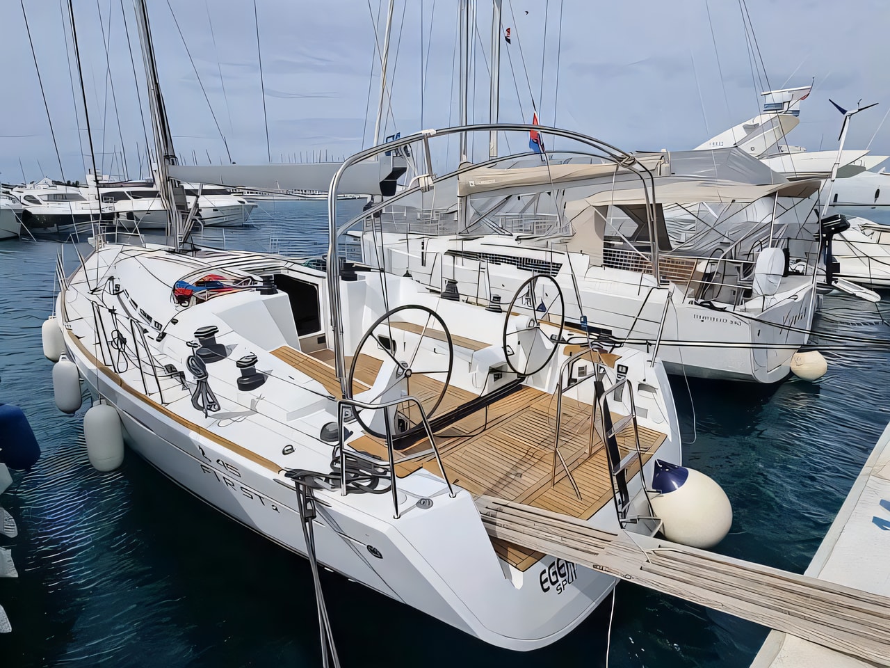 First 45 yacht charter Croatia Kolan / ACI Marina Simuni