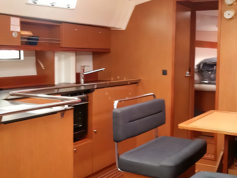 Interior of Bavaria 45 Cruiser sail boat with 4 cabins Croatia yacht charter