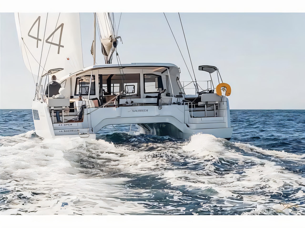 Nautitech 44 Open yacht layout 4 cabins Croatia charter