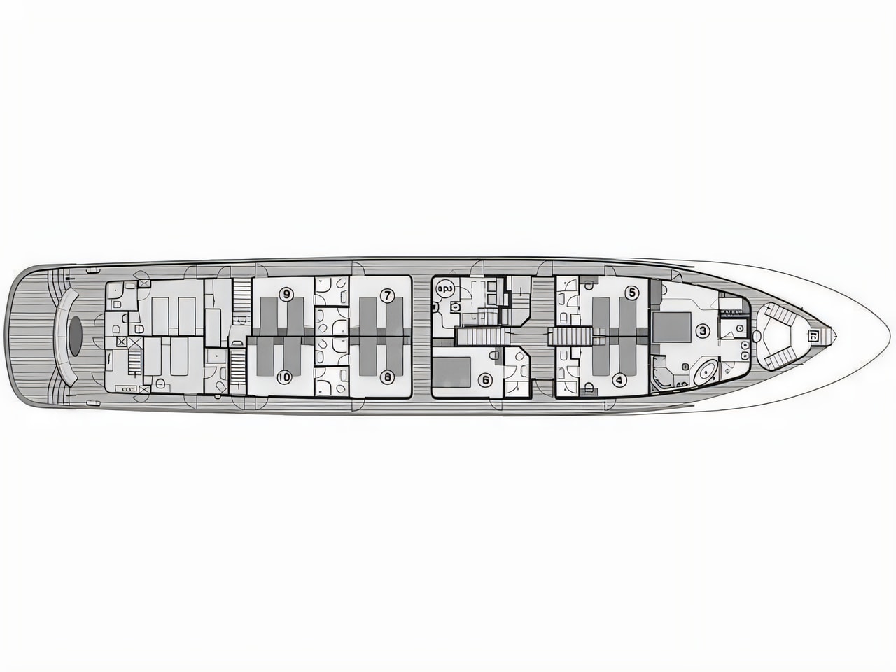 Interior of Motoryacht Bella motoryacht with 1 cabins Croatia yacht charter