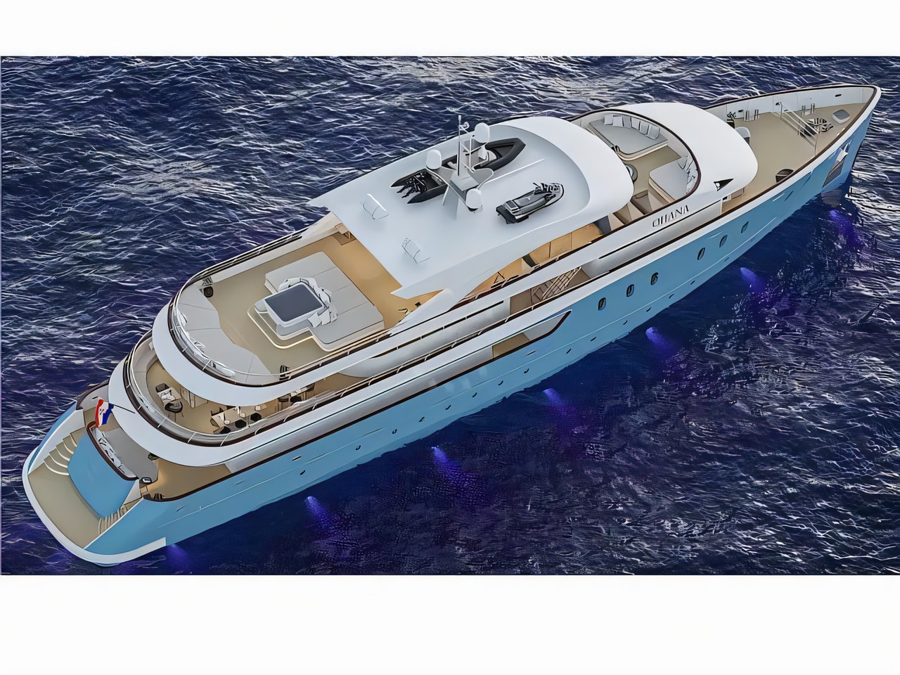 Exterior overview of Motoryacht Ohana motoryacht for charter from Adriatic Croatia