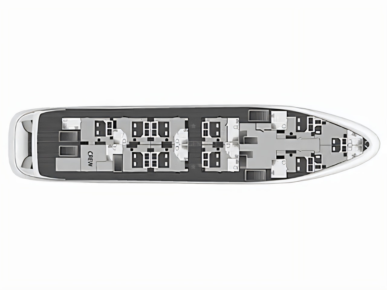 Interior of Motoryacht Cristal motoryacht with 1 cabins Croatia yacht charter
