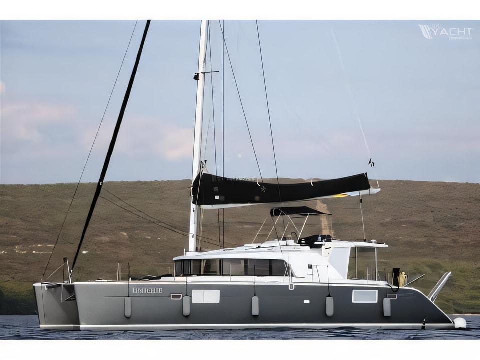 Exterior overview of Lagoon 440-09 catamaran for charter from Sukosan Marina Dalmacija in the Zadar sailing area Croatia