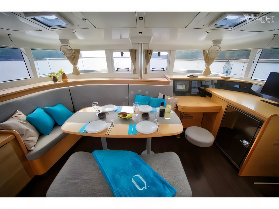 Interior of Lagoon 440-09 catamaran with 6 cabins Croatia yacht charter