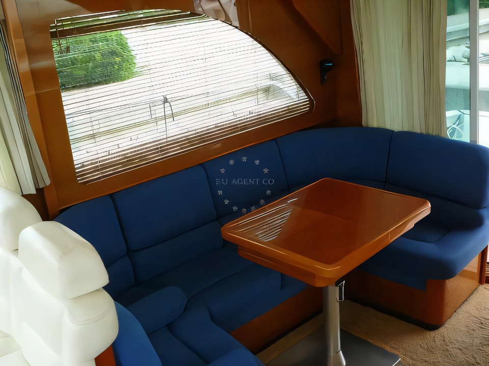 Interior of Antares 13.80 motoryacht with 3 cabins Croatia yacht charter