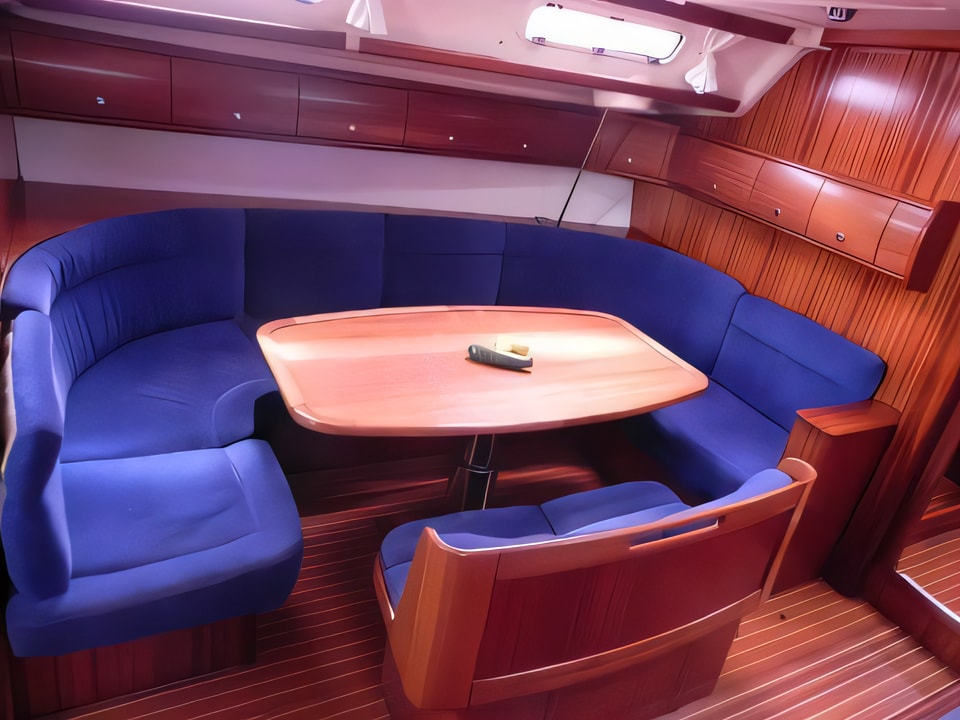 Interior of Bavaria 49 sail boat with 5 cabins Croatia yacht charter
